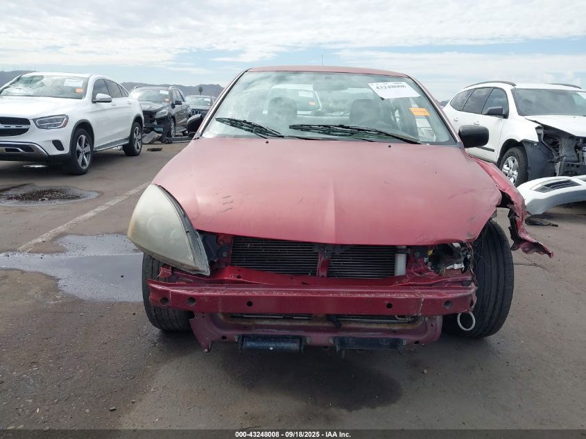 2006 Mitsubishi Lancer Es/Se VIN: JA3AJ26E46U070925 Lot: 43248008