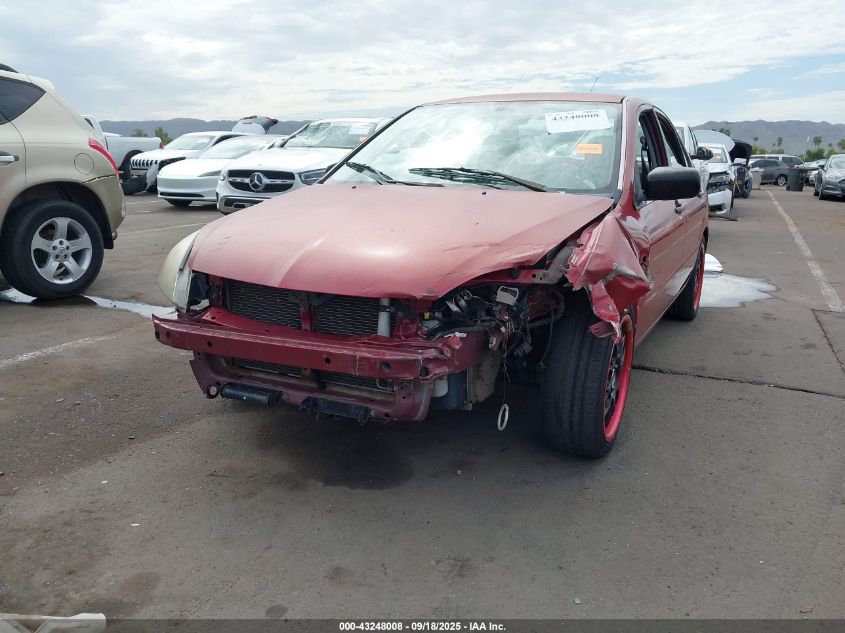 2006 Mitsubishi Lancer Es/Se VIN: JA3AJ26E46U070925 Lot: 43248008