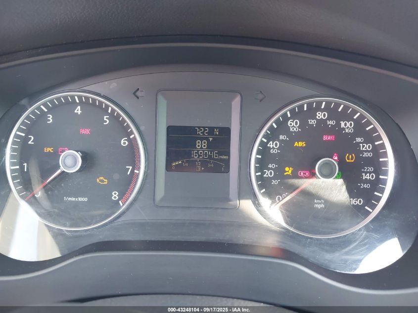 2013 Volkswagen Jetta 2.5L Se VIN: 3VWDP7AJ4DM212431 Lot: 43248104