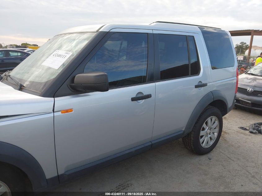2006 Land Rover Lr3 V8 Se VIN: SALAE25456A392031 Lot: 43248111