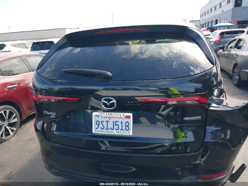 2025 Mazda Cx-90 3.3 Turbo Preferred Package VIN: JM3KKBHD5S1225833 Lot: 43248116
