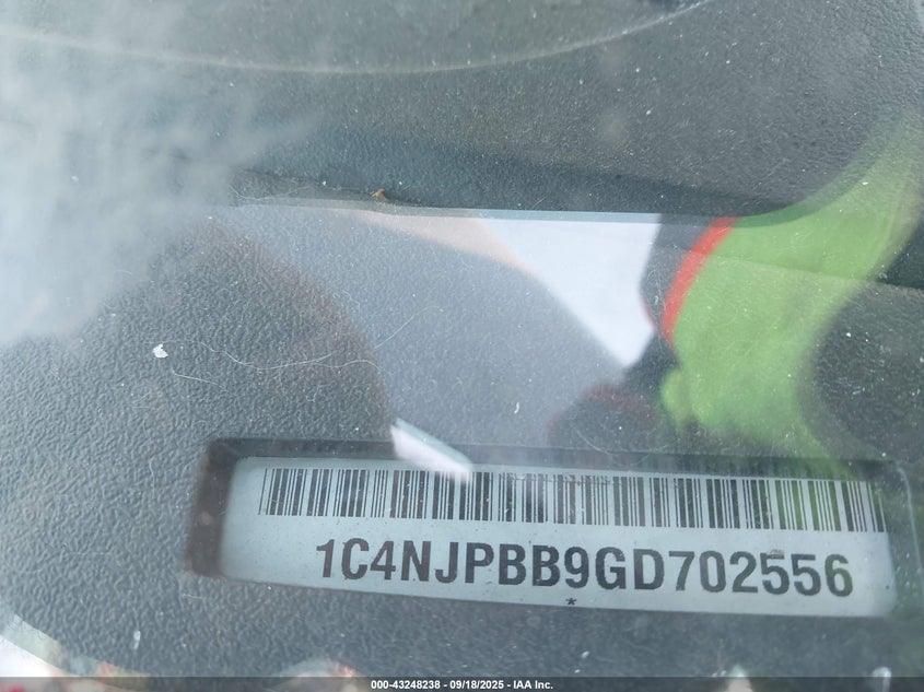 2016 JEEP PATRIOT SPORT - 1C4NJPBB9GD702556