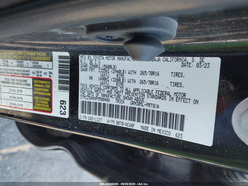 2023 TOYOTA TACOMA TRD OFF ROAD - 3TMCZ5ANXPM580486