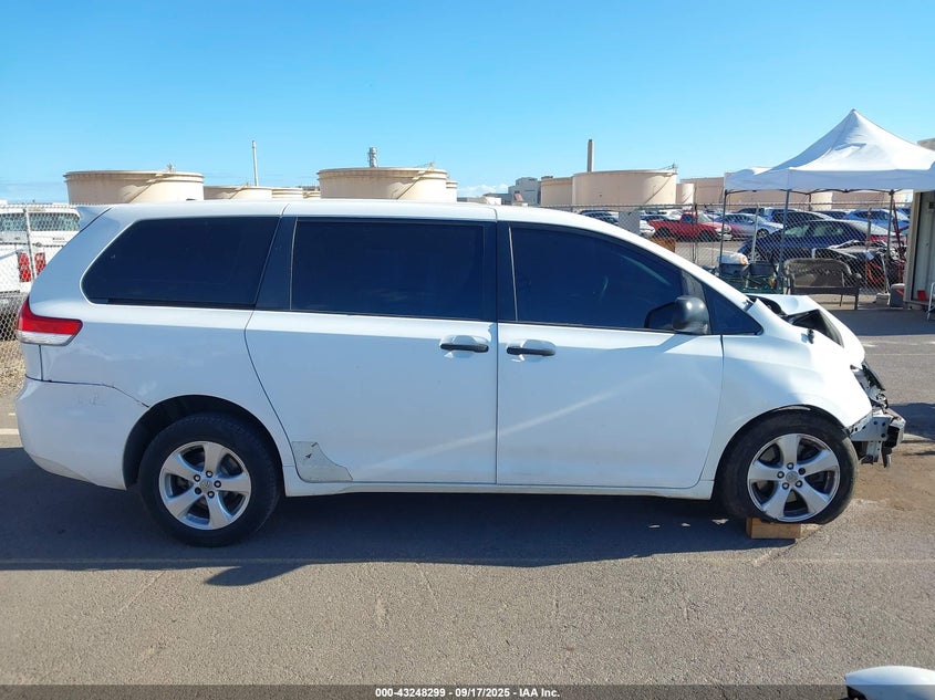 2011 Toyota Sienna Base V6 VIN: 5TDZK3DC5BS164903 Lot: 43248299