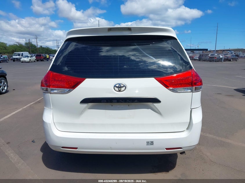 2011 Toyota Sienna Base V6 VIN: 5TDZK3DC5BS164903 Lot: 43248299