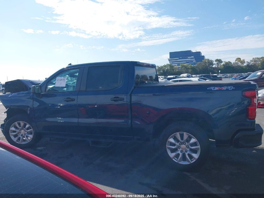 2022 Chevrolet Silverado 1500 4Wd Short Bed Custom VIN: 3GCPDBEK3NG529454 Lot: 43248392