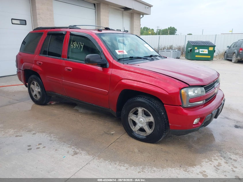 2005 Chevrolet Trailblazer Lt red other gasoline 1GNDT13S952126761 photo #1