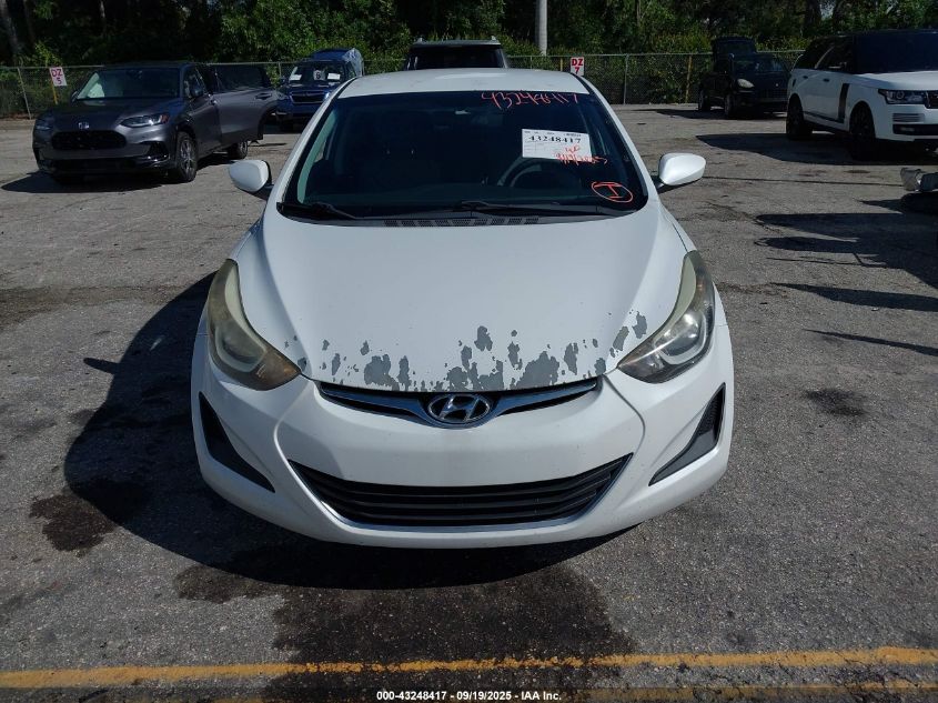 2015 Hyundai Elantra Se VIN: 5NPDH4AE5FH585228 Lot: 43248417