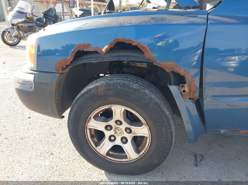 2005 Dodge Dakota Slt VIN: 1D7HE42KX5S308742 Lot: 43248492