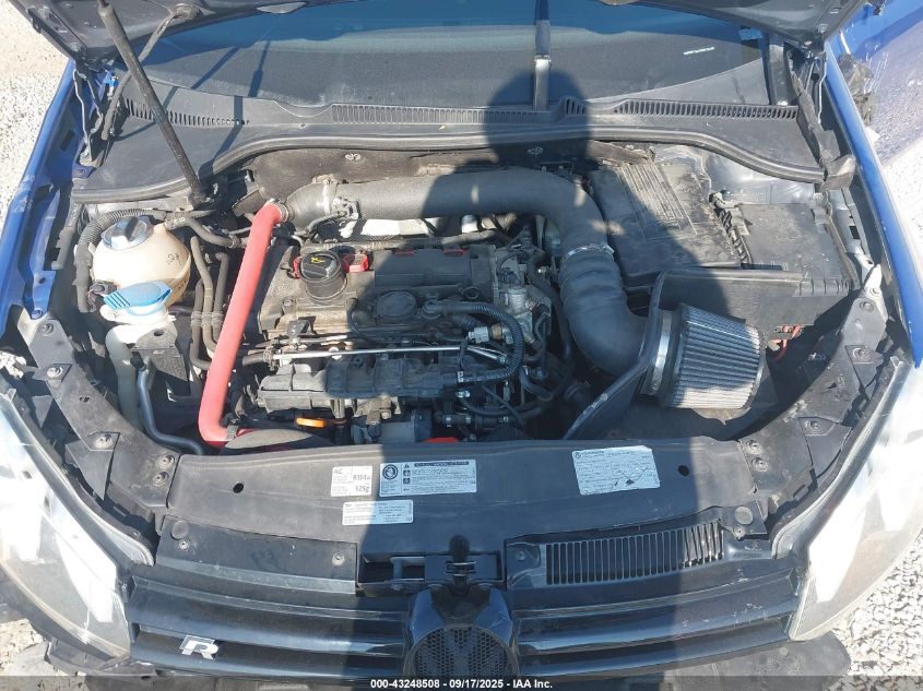 2013 Volkswagen Golf R 2-Door VIN: WVWRF7AJ1DW072186 Lot: 43248508