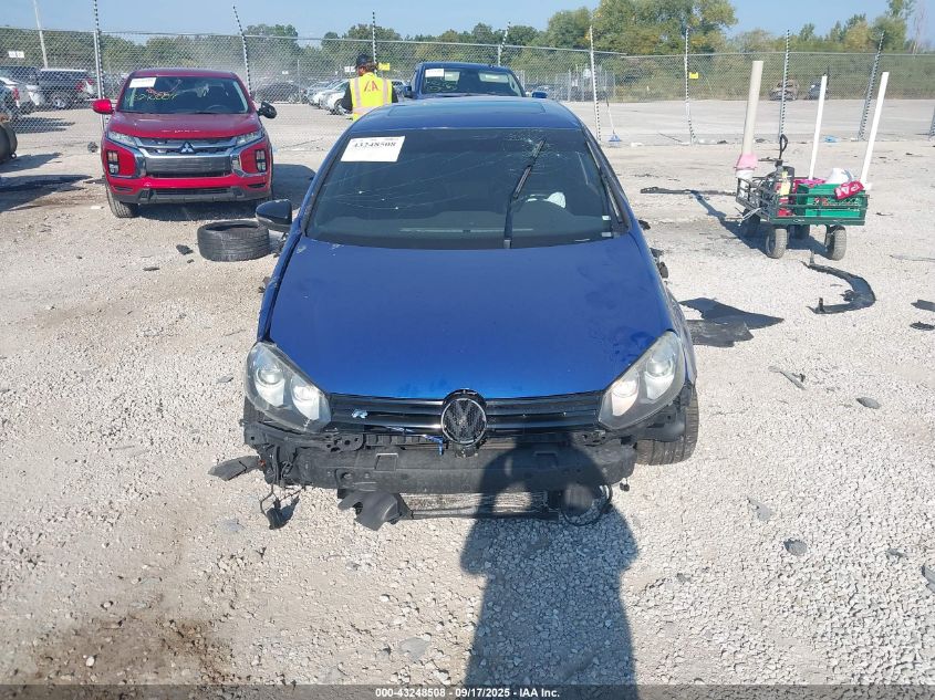 2013 Volkswagen Golf R 2-Door VIN: WVWRF7AJ1DW072186 Lot: 43248508