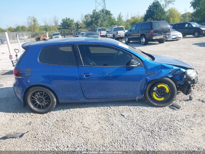 2013 Volkswagen Golf R 2-Door VIN: WVWRF7AJ1DW072186 Lot: 43248508