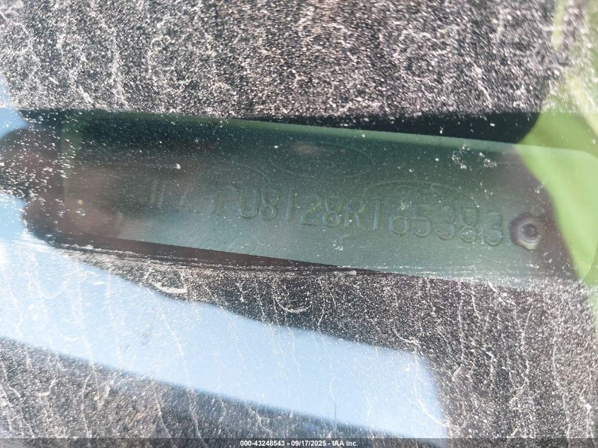 2008 Ford Fusion Sel VIN: 3FAHP08128R165383 Lot: 43248543