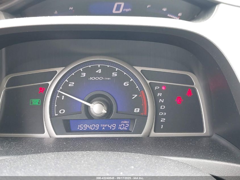 2009 Honda Civic Lx VIN: 19XFA16579E000677 Lot: 43248545