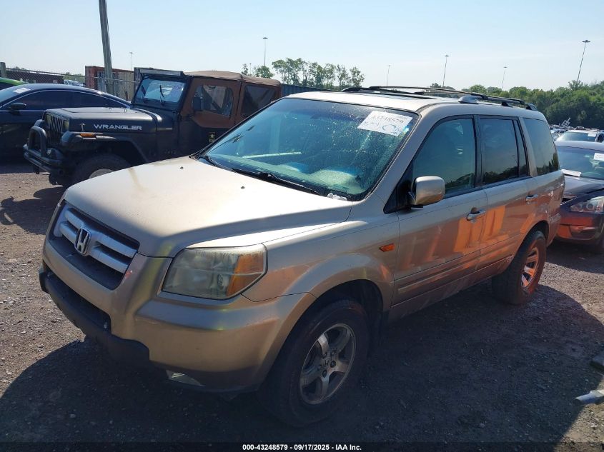 2007 Honda Pilot Ex-L VIN: 5FNYF28607B005605 Lot: 43248579