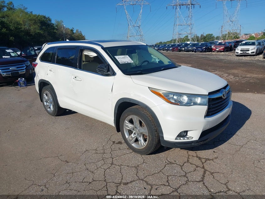 Vin: 5tddkrfh9es029885, lot: 43743373, toyota highlander limited v6 2014 img_1