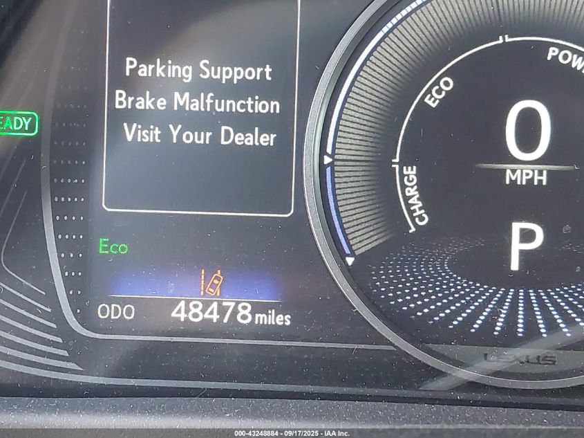 2021 Lexus Ux 250H VIN: JTHX9JBH2M2052610 Lot: 43248884