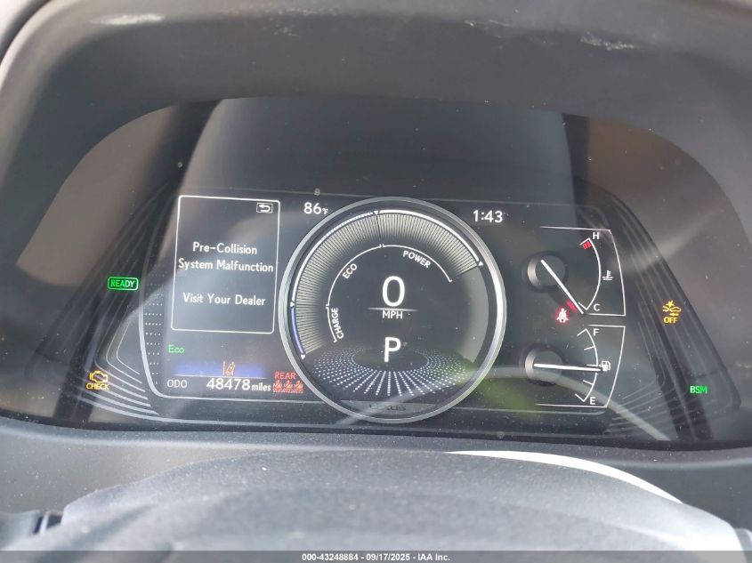 2021 Lexus Ux 250H VIN: JTHX9JBH2M2052610 Lot: 43248884