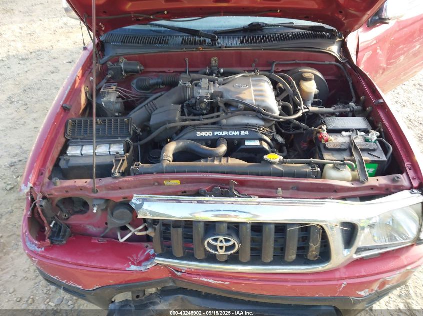 2004 Toyota Tacoma Double Cab Prerunner VIN: 5TEGN92N94Z344297 Lot: 43248902