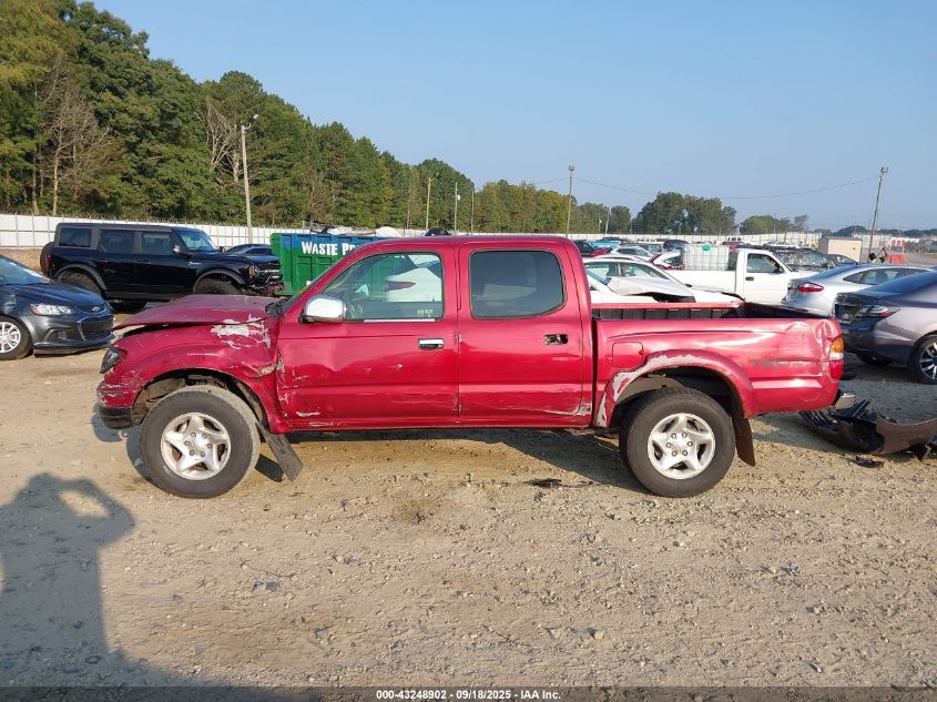 2004 Toyota Tacoma Double Cab Prerunner VIN: 5TEGN92N94Z344297 Lot: 43248902