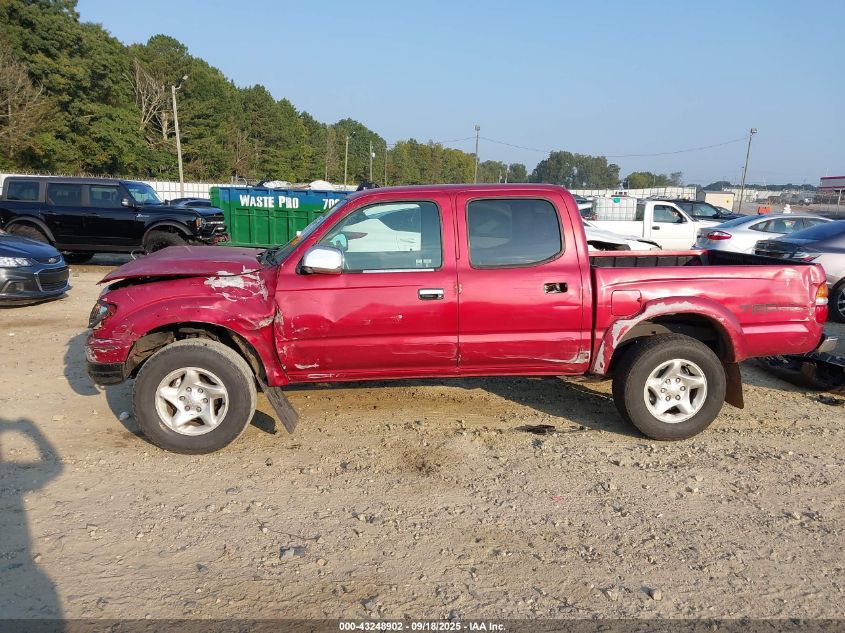 2004 Toyota Tacoma Double Cab Prerunner VIN: 5TEGN92N94Z344297 Lot: 43248902