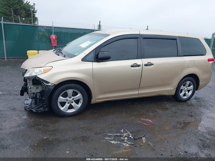 2011 Toyota Sienna VIN: 5TDKA3DC9BS005743 Lot: 43248909