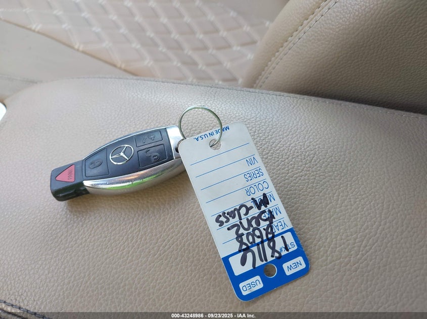 2008 Mercedes-Benz Ml 550 4Matic VIN: 4JGBB72E08A370838 Lot: 43248986