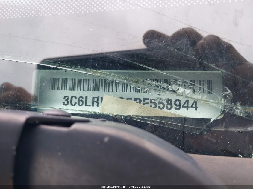 2023 Ram Promaster 2500 High Roof 159 Wb VIN: 3C6LRVDG5PE558944 Lot: 43249013