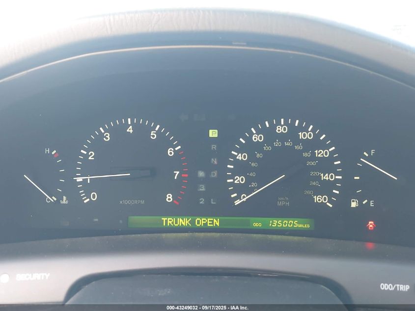 2000 Lexus Ls 400 VIN: JT8BH28F6Y0179094 Lot: 43249032