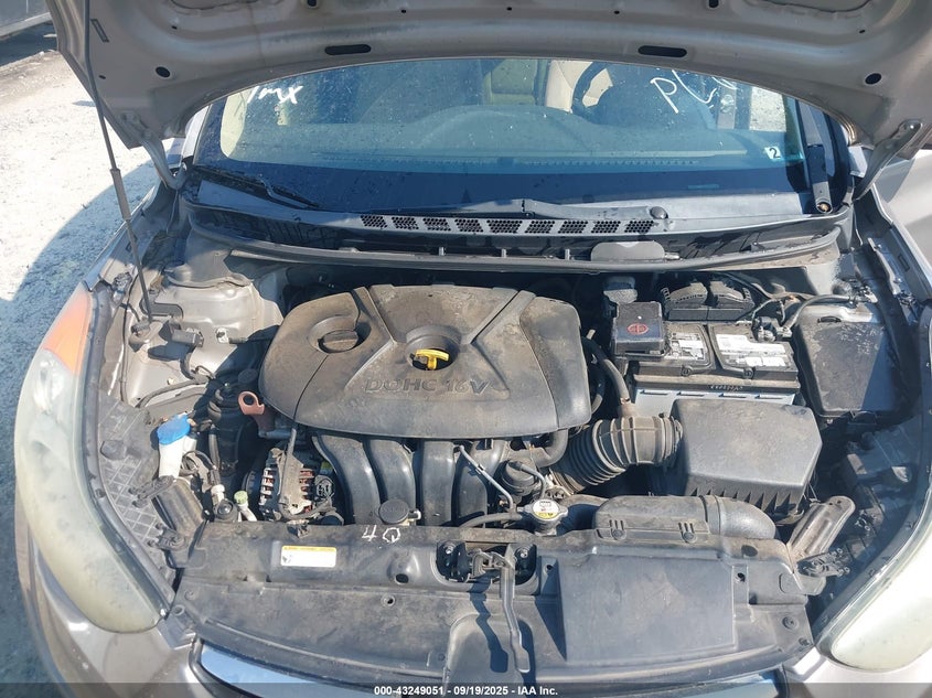 2013 Hyundai Elantra Gls VIN: 5NPDH4AE3DH265855 Lot: 43249051