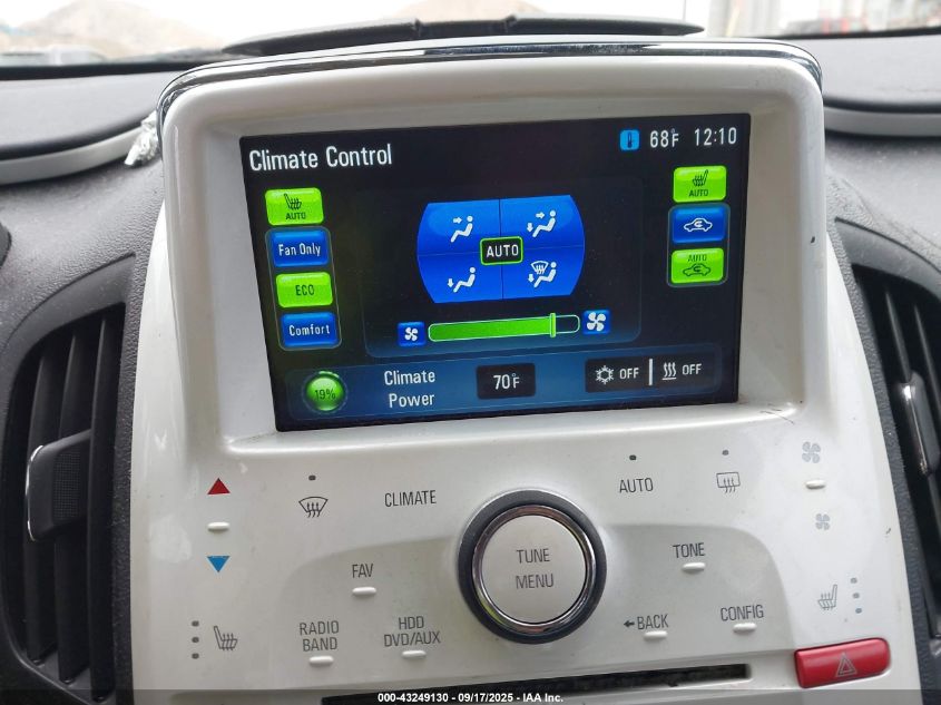 2012 Chevrolet Volt VIN: 1G1RD6E47CU104677 Lot: 43249130