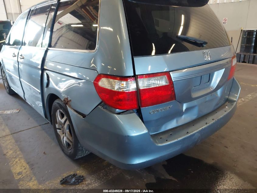 2006 Honda Odyssey Ex-L VIN: 5FNRL38736B021095 Lot: 43249228