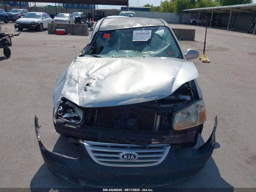 2007 Kia Spectra Ex VIN: KNAFE121375425360 Lot: 43249248