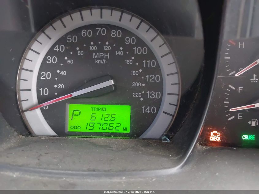 2007 Kia Spectra Ex VIN: KNAFE121375425360 Lot: 43249248