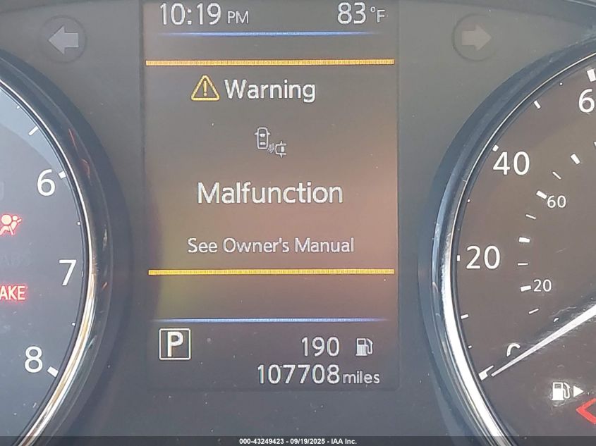 2019 Nissan Rogue Sv VIN: JN8AT2MT9KW503302 Lot: 43249423