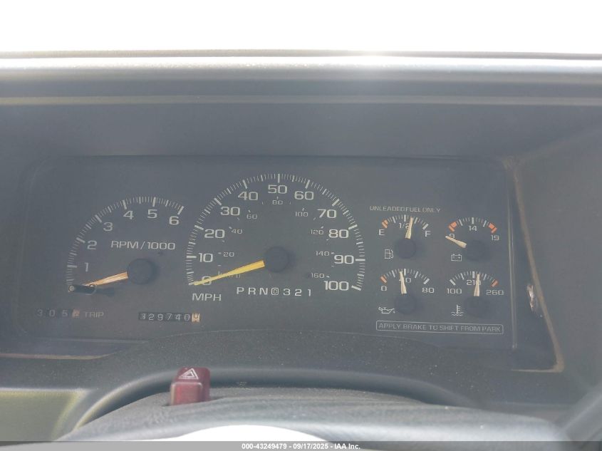 1997 GMC Sierra K1500 VIN: 2GTEK19R0V1560443 Lot: 43249479