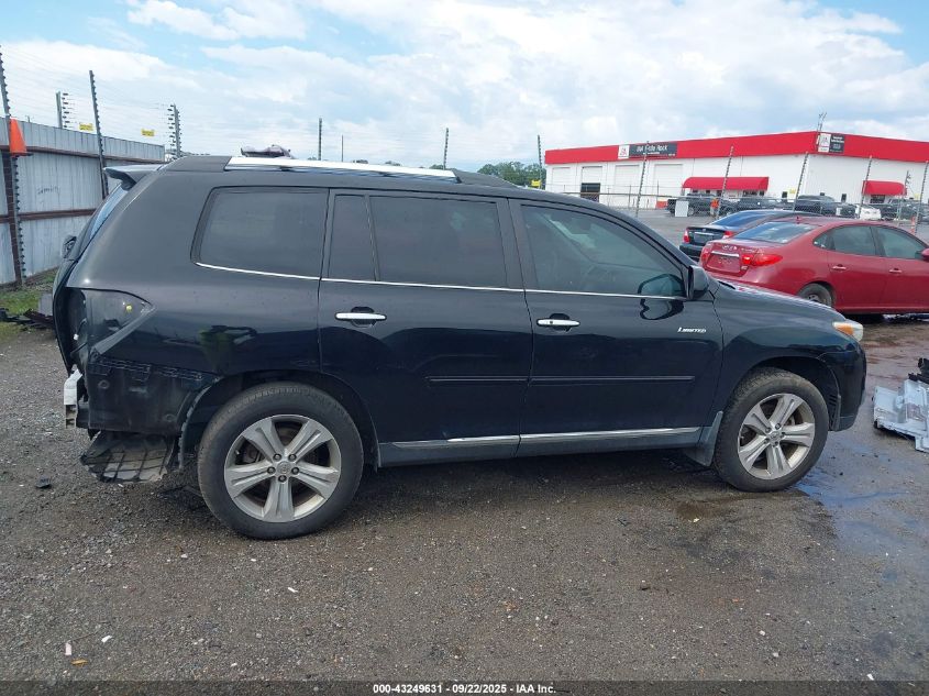 2013 Toyota Highlander Limited V6 VIN: 5TDYK3EH6DS100720 Lot: 43249631