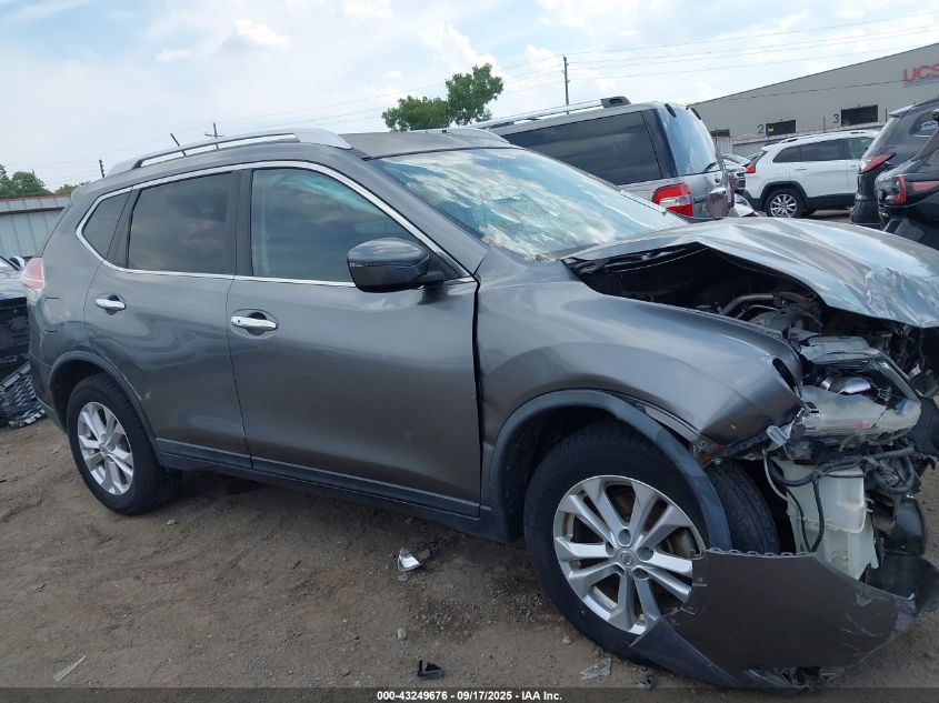 2016 Nissan Rogue Sv VIN: KNMAT2MV9GP591993 Lot: 43249676