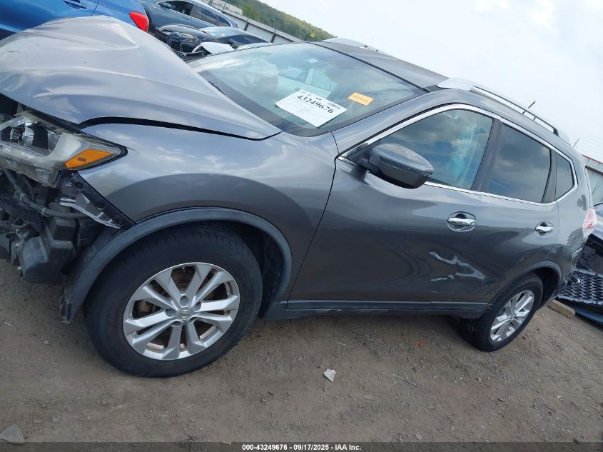 2016 Nissan Rogue Sv VIN: KNMAT2MV9GP591993 Lot: 43249676