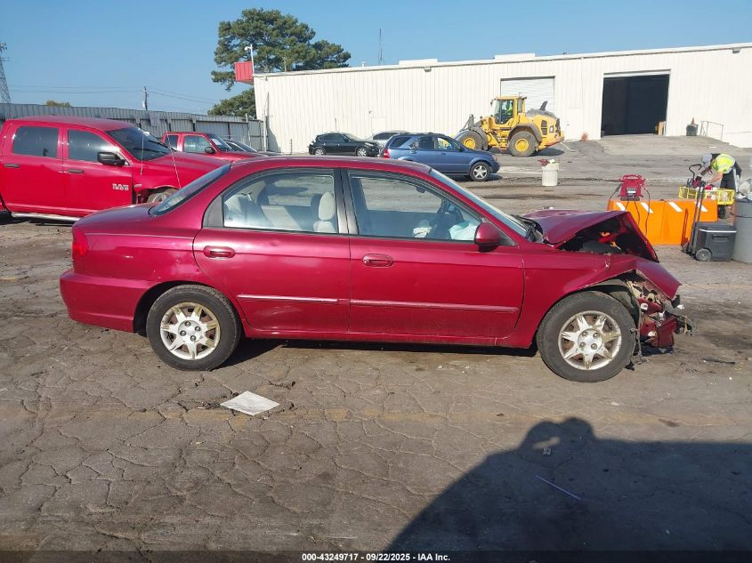 2004 Kia Spectra Ls VIN: KNAFB121545309792 Lot: 43249717
