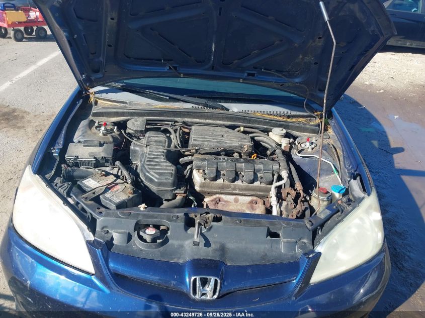 2005 Honda Civic Lx VIN: 2HGES15535H613969 Lot: 43249726