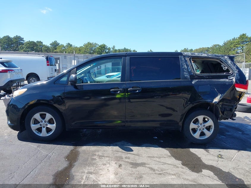 2013 Toyota Sienna L V6 7 Passenger VIN: 5TDZK3DC5DS295686 Lot: 43249851