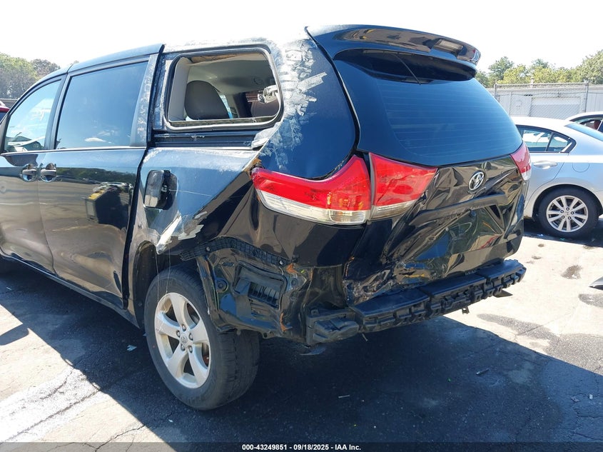 2013 Toyota Sienna L V6 7 Passenger VIN: 5TDZK3DC5DS295686 Lot: 43249851