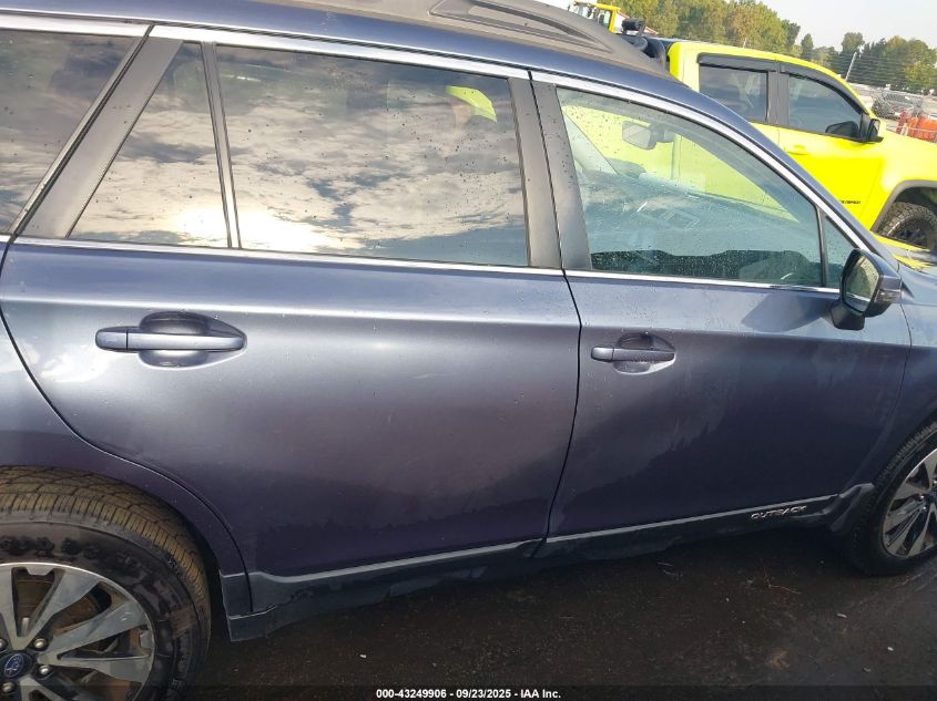 2017 Subaru Outback 2.5I Limited VIN: 4S4BSANC0H3342758 Lot: 43249906