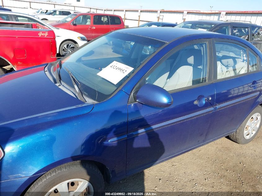 2009 Hyundai Accent Gls VIN: KMHCN46C29U378345 Lot: 43249952