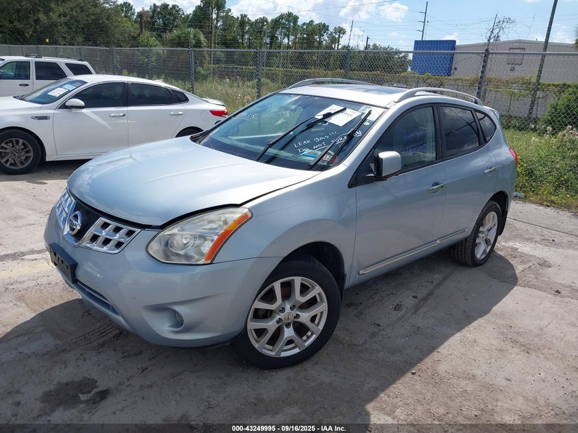 2013 Nissan Rogue Sv W/Sl Pkg blue  gas JN8AS5MV8DW101859 photo #3