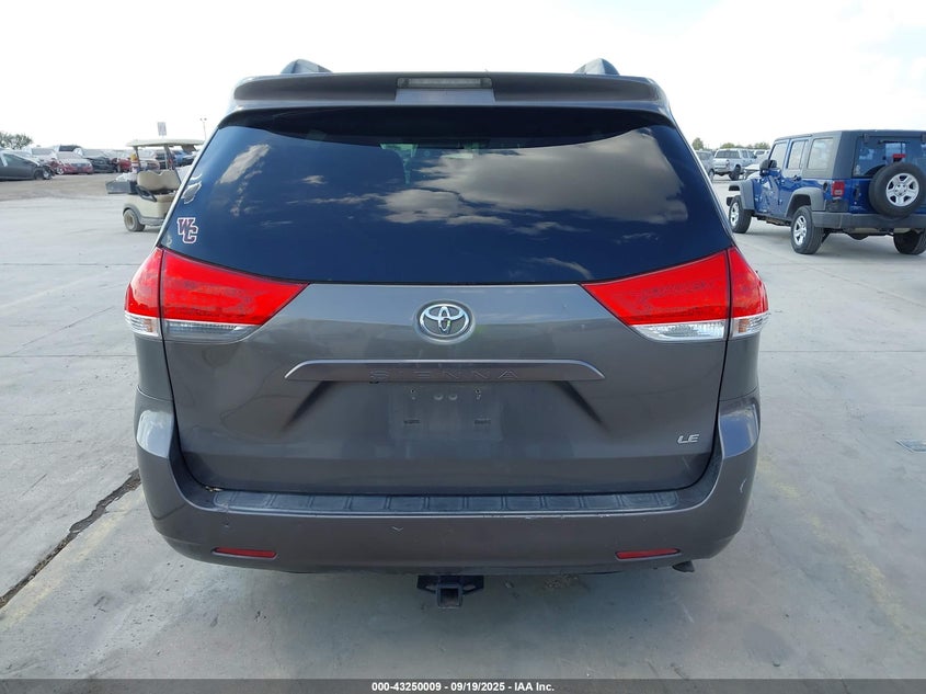 2012 Toyota Sienna Le V6 8 Passenger VIN: 5TDKK3DC2CS180463 Lot: 43250009