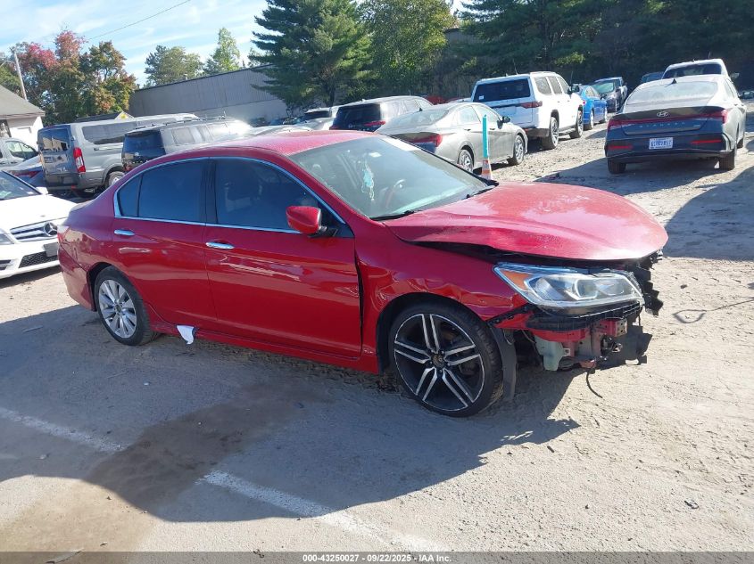 2016 Honda Accord Sport VIN: 1HGCR2F51GA166647 Lot: 43250027