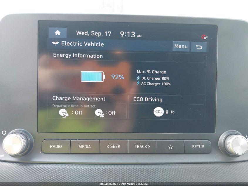 2023 Hyundai Kona Electric Se VIN: KM8K23AG8PU180567 Lot: 43250075