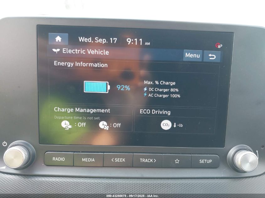 2023 Hyundai Kona Electric Se VIN: KM8K23AG8PU180567 Lot: 43250075